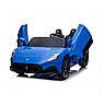 Дитячий електромобіль на акумуляторі Maserati S313 з пультом радіокерування для дітей 3-8 років синій, фото 2