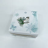 Коробка для бенто-торта, 170*170*90 мм, з вікном, "Святкова гілочка", фото 4
