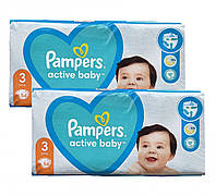 Дитячі одноразові підгузки Pampers Active Baby 3 Midi 6-10 кг 108 шт