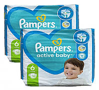 Дитячі одноразові підгузки Pampers Active Baby 6 13-18 кг 64 шт