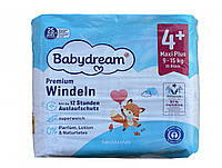 Дитячі одноразові підгузники Babydream Premium 4+ Maxi Plus  (9-15) кг 36 шт
