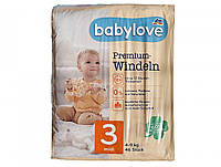 Дитячі одноразові підгузники Babylove Premium 3 midi  (4-9) кг 46 шт