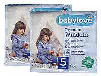 Дитячі одноразові підгузники Babylove Premium 5 Junior (10-16) кг 72 шт