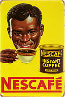 Металлическая табличка / постер "Nescafé (Растворимый Кофе)" 20x30см (ms-00549)