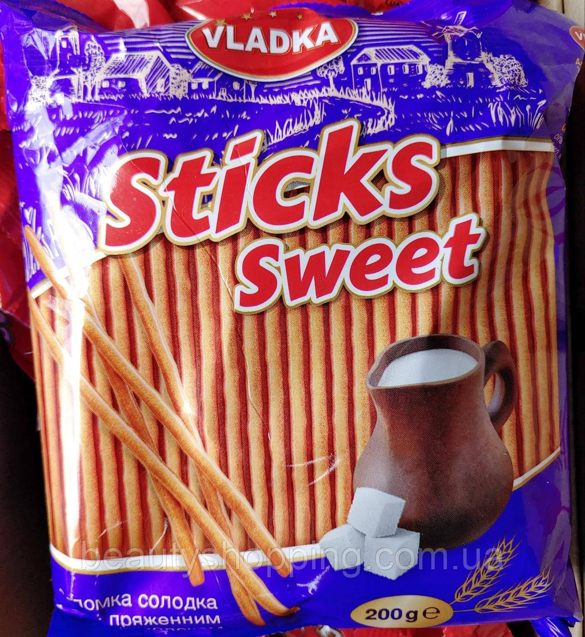 Соломка солодка з топленим молоком Sticks sweet 200 г