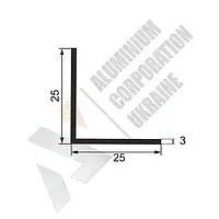 Алюминиевый уголок 25х25х3 мм - без покрытия (15-0105)