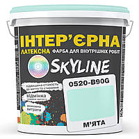 Краска Интерьерная Латексная Skyline 0520-B90G Мята 1л от Mirasvid