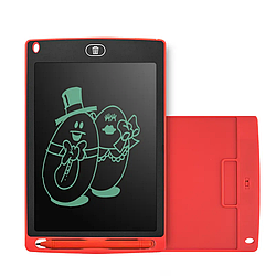 Планшет для малювання 10", LCD Writing Tablet, Червоний / Електронний планшет для малювання зі стілусом
