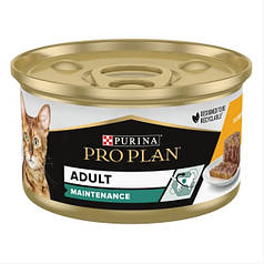 Purina Pro Plan Adult Chicken Cat Консервований корм з куркою для дорослих котів (шматочки в паштеті) 85г