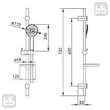 Змішувач для ванни з душовим набором Imprese Modus f04008201MD, фото 3