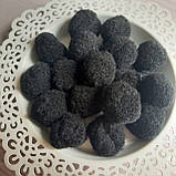 Кульки — помпони чорні D — 3 см, 10 шт., фото 2