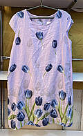 Плаття з льону літнє жіноче. Виробництво Італія.  Розмір 50-54.