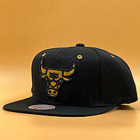Оригинальная черная кепка с прямым козырьком Mitchell & Ness Chicago Bulls Fools Gold Snapback