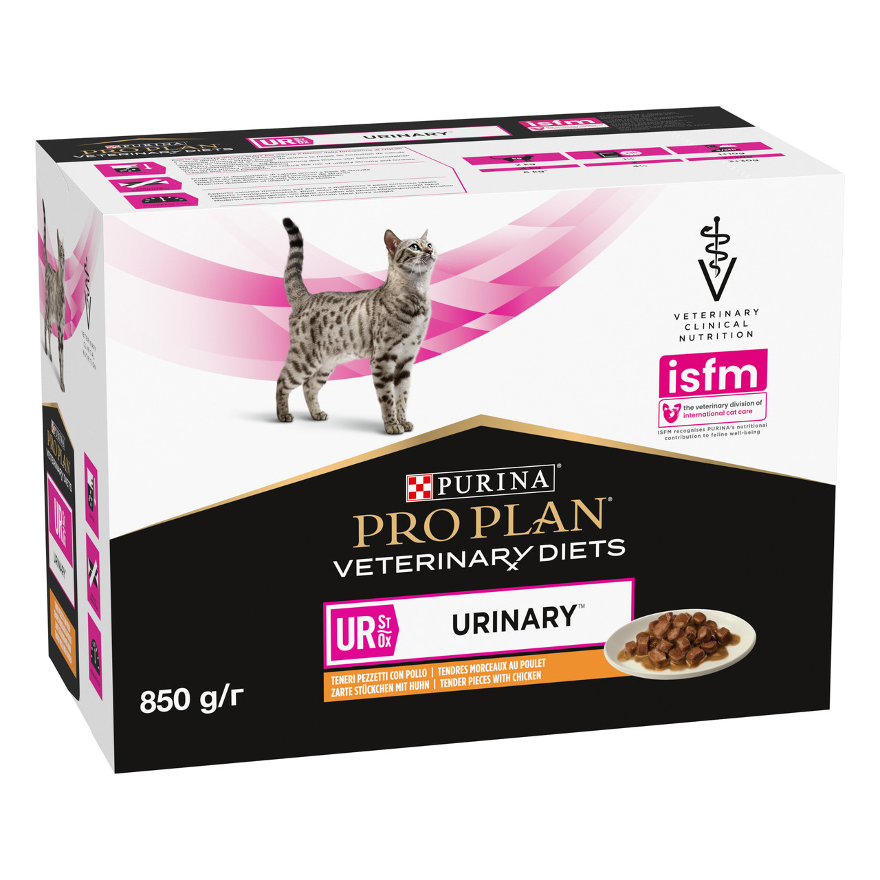 Purina Pro Plan Veterinary Diets UR лікувальний корм для кішок з сечокам'яною хворобою 85 г*10 шт (курка)