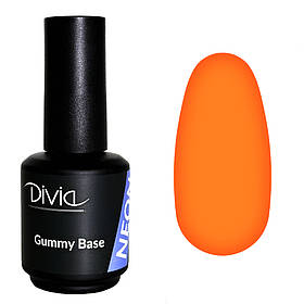 Divia База неонова Gummy Base NEON №GBN16 (Sparkling Orange) (15 мл)