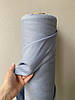 Сіро-блакитна сорочково-платтєва лляна тканина, 100% льон, колір 1651, фото 5