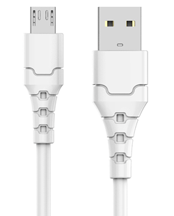 USB кабель Aspor A100L Micro Fast Charge 3A/2м- білий