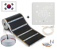7м2. Инфракрасная пленка "RexVa", комплект с терморегулятором PWT-003 Wi-Fi