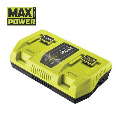 Зарядний пристрій Ryobi RY36C2PA, 36В MAX POWER, двопортовий 6А, швидкозарядний, фото 1