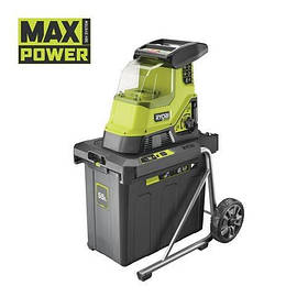 Подрібнювач садовий Ryobi RY36SHX40-0, акумуляторний MAX POWER, гілки до 40мм, контейнер 55л, фреза