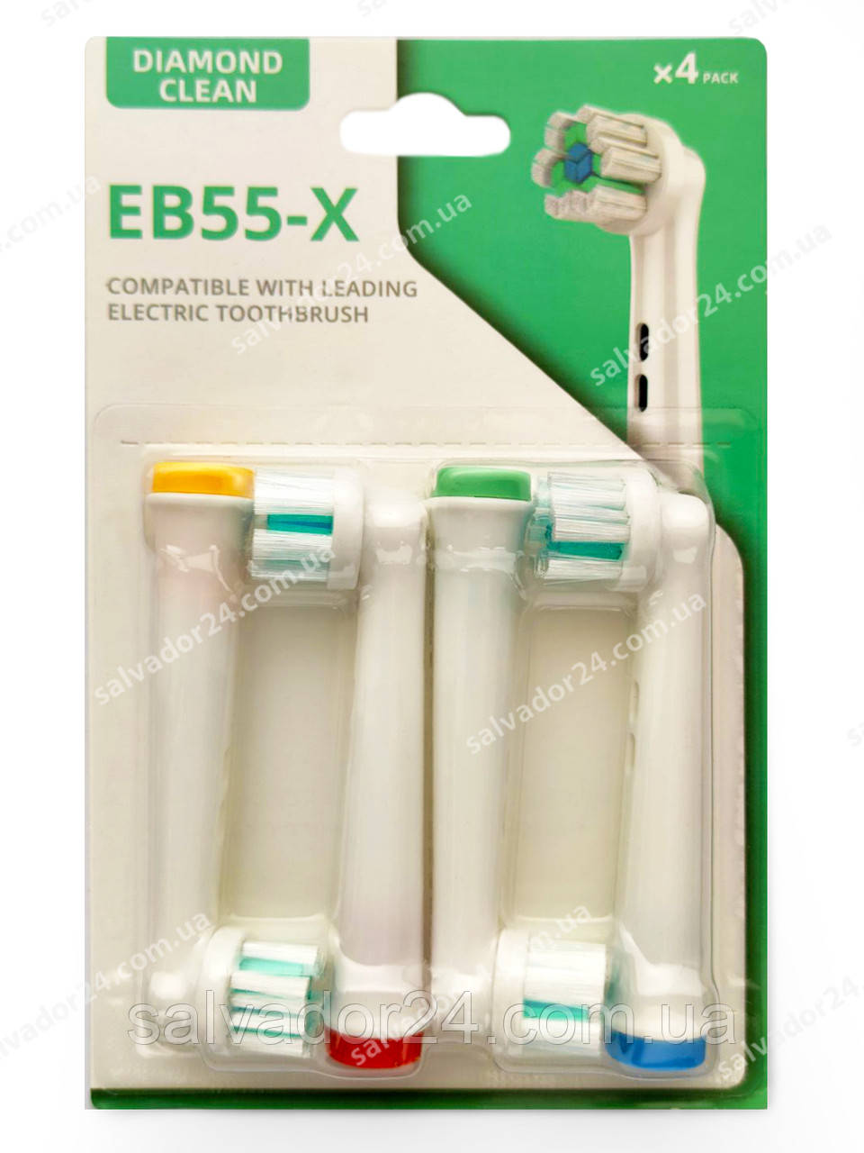 Насадки для щітки Oral-B EB55-X 4 шт. з алмазним відбілюванням