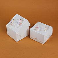 Коробка для десертов 110*110*80 мм Маленькие коробочка для сладостей с любовью