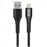 USB кабель Aspor A192 Lightning 2.4A/1м- чорний, фото 3