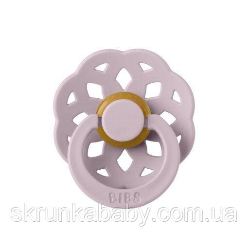 Соска пустушка BIBS Boheme Latex Round (кругла) – Dusky Lilac 6-18 міс