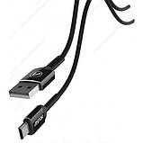 USB кабель Aspor A121 Micro 2.1A/1.2м- чорний, фото 3