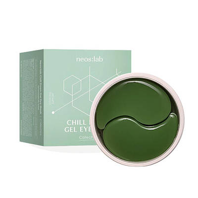 Уцінка! Гідрогелеві патчі із зеленим чаєм Neos:lab Chill Down Gel Eye Mask Catechins 60шт (до 02.10.2025)