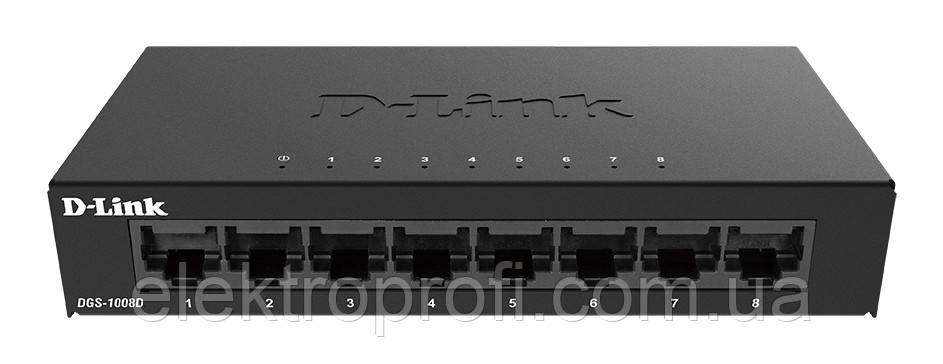 Комутатор D-Link (DGS-1008D/K2A) 8-PORT 10/100/1000M