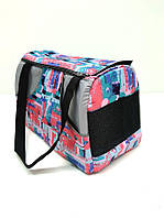 Сумка-тунель для перенесення кішок і собак Акварель синя