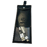 USB кабель Aspor A158 New Micro Плоский Silicon 2.4A/1.2м- графіт, фото 3