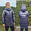 Модна зимова куртка для хлопчика підлітка зріст 134-164, фото 6