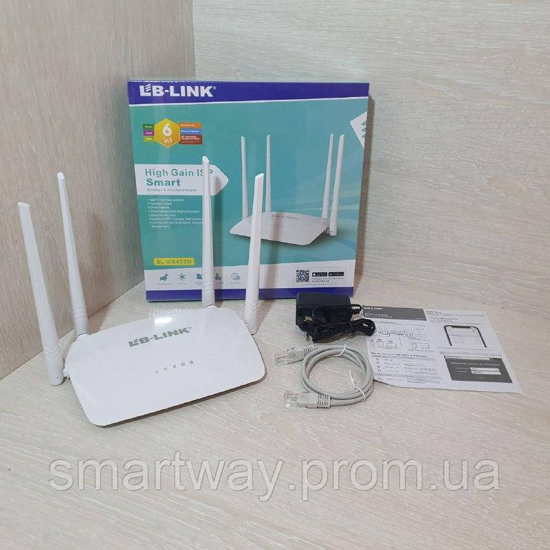 Wifi роутер LB-Link Сетевой маршрутизатор на 4 антенны 2.4GHz 300 Mbps Двухдиапазонный роутер для дома Way - фото 10 - id-p1891392873