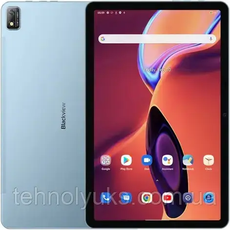 Планшет Blackview Tab 16 8/256GB Global LTE Blue, 13/8Мп, 2sim, 8 ядер, 7680 mAh, 11", IPS, Tiger T616, фото 1