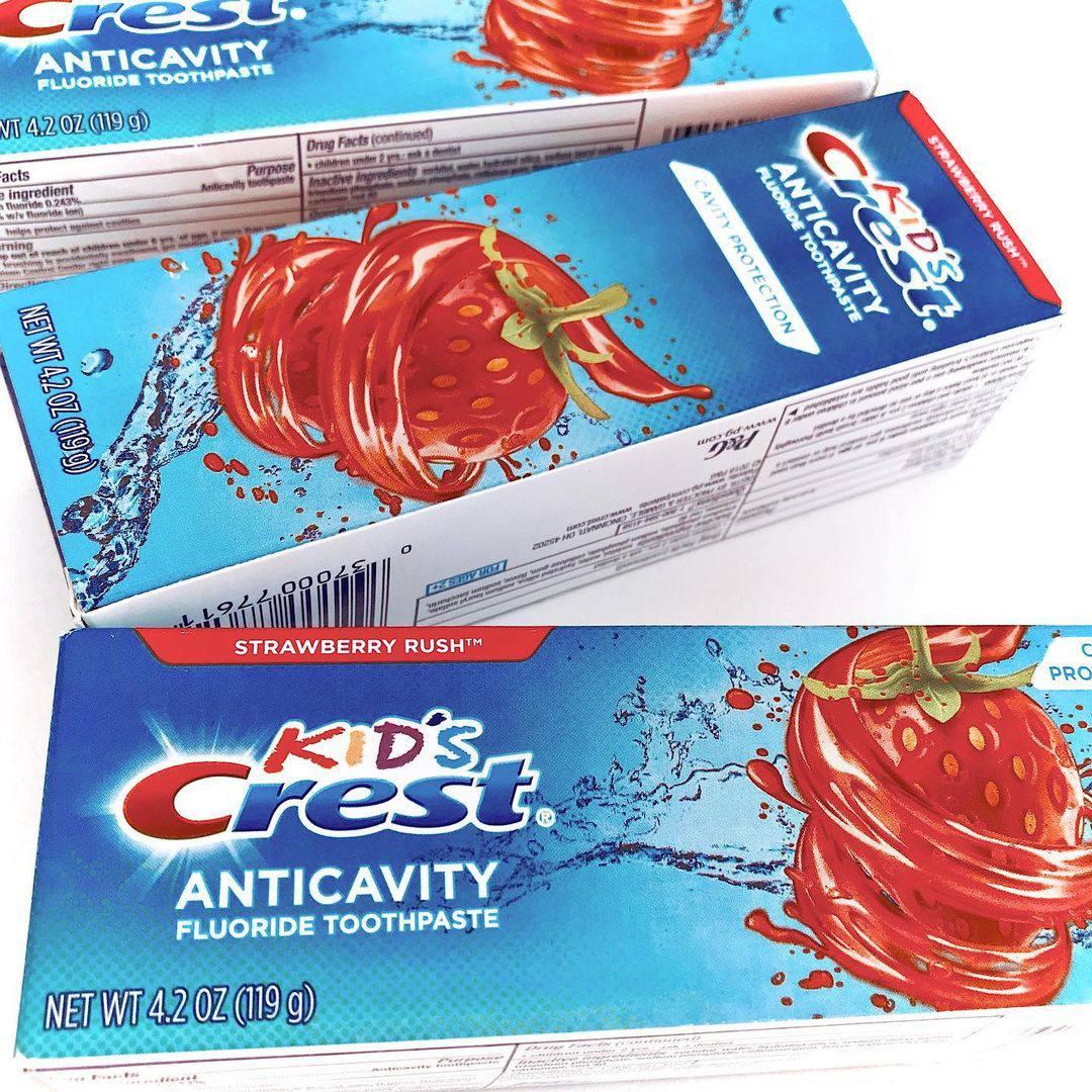 Детская зубная паста Crest Kid's Cavity Protection проти карієсу безпечна