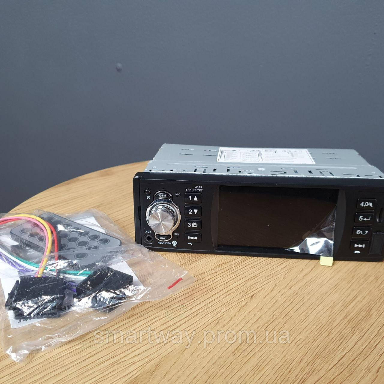 Автомагнитола с экраном в машину Pioneer 1DIN магнитола AUX с флешкой usb, Bluetooth FM радио и SD картой Way - фото 5 - id-p1891393015