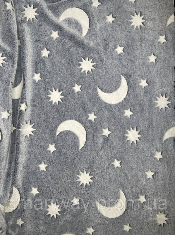 Светящееся постельное белье для детей мягкий теплый плед звезды для дома светящееся одеяло Way - фото 5 - id-p1891393048