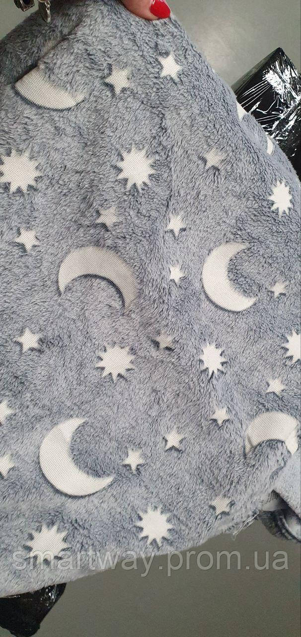Светящееся постельное белье для детей мягкий теплый плед звезды для дома светящееся одеяло Way - фото 6 - id-p1891393048