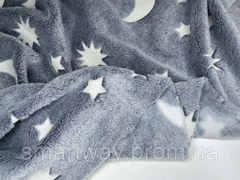 Светящееся постельное белье для детей мягкий теплый плед звезды для дома светящееся одеяло Way - фото 8 - id-p1891393048