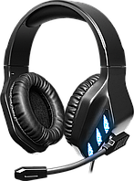 Ігрові навушники Defender Rival 2.2м з мікрофоном та підсвічуванням (Чорний)