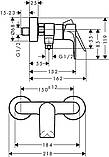 Змішувач для душу Hansgrohe Rebris E 72650670 чорний матовий, фото 3