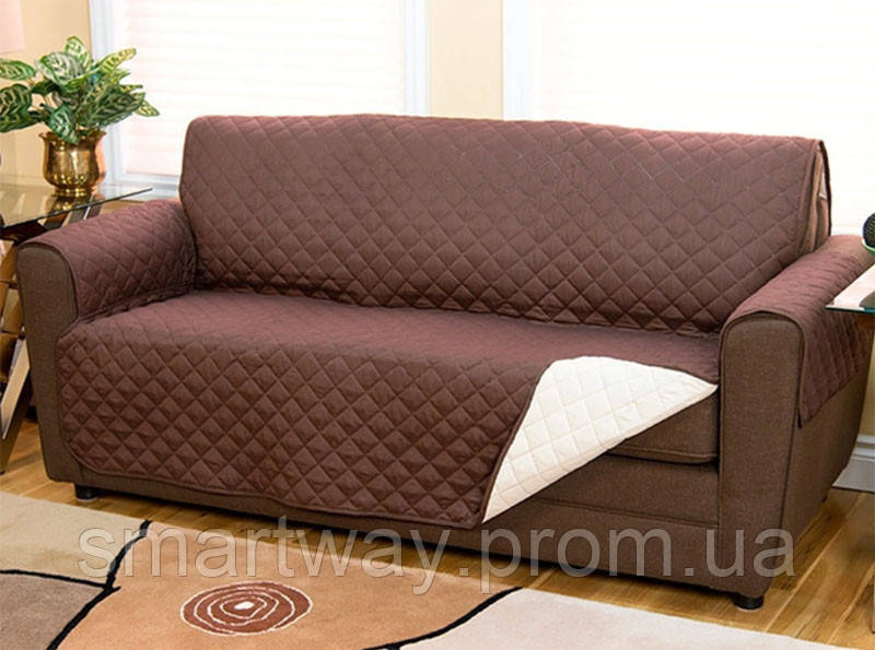 Накидка на диван стеганное покрывало для дивана couch coat двухстороннее защитное покрывало Way - фото 4 - id-p1891394170
