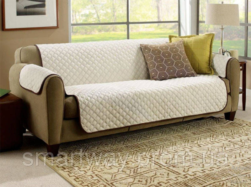Накидка на диван стеганное покрывало для дивана couch coat двухстороннее защитное покрывало Way - фото 7 - id-p1891394170