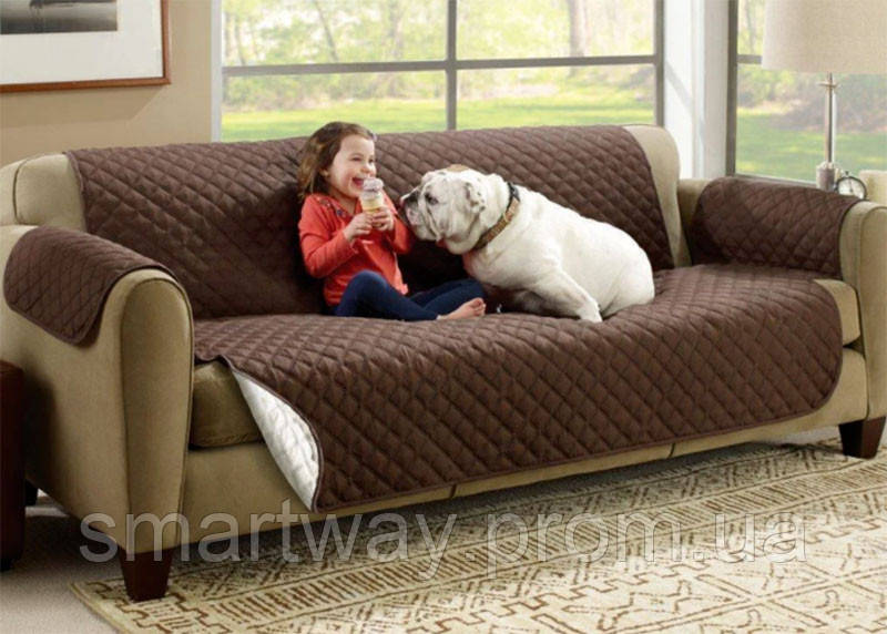 Накидка на диван стеганное покрывало для дивана couch coat двухстороннее защитное покрывало Way - фото 8 - id-p1891394170