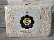 Плед-покривало акриловий ТМ Sarar розмір 220*240 Туреччина колір світлий беж