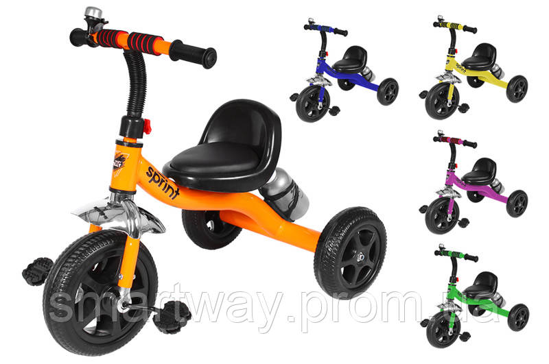 Дитячий триколісний велосипед Tilly Sprint триколісні велосипеди для дітей 5 ЦВЕТІВ T323 велосипеди дитячі Way