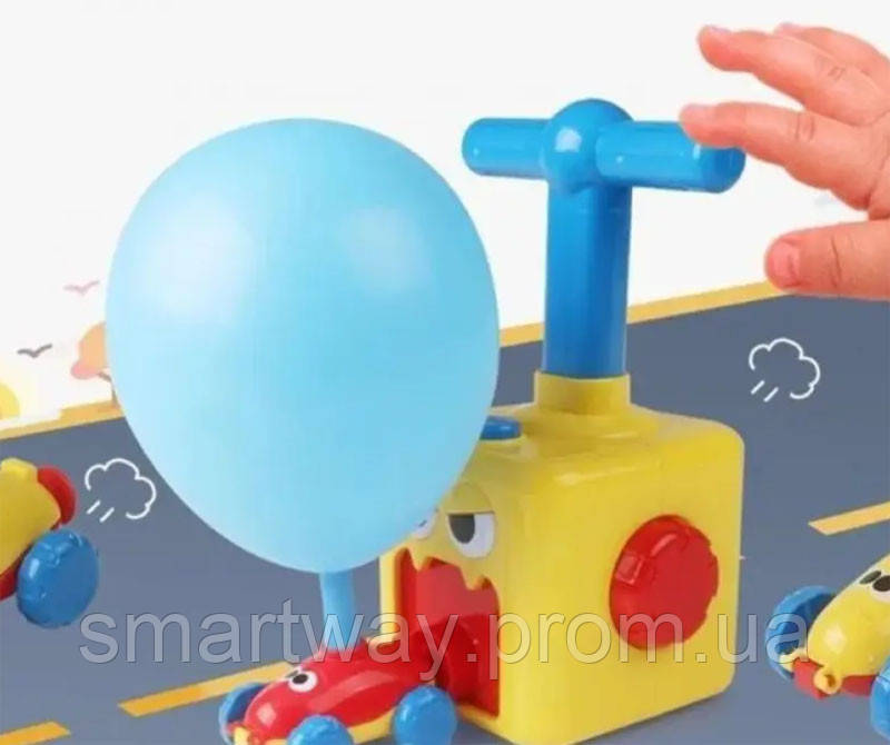 Аэромобиль balloon car воздушные гонки детская интерактивная игрушка машинка для надувания Way - фото 1 - id-p1891394282