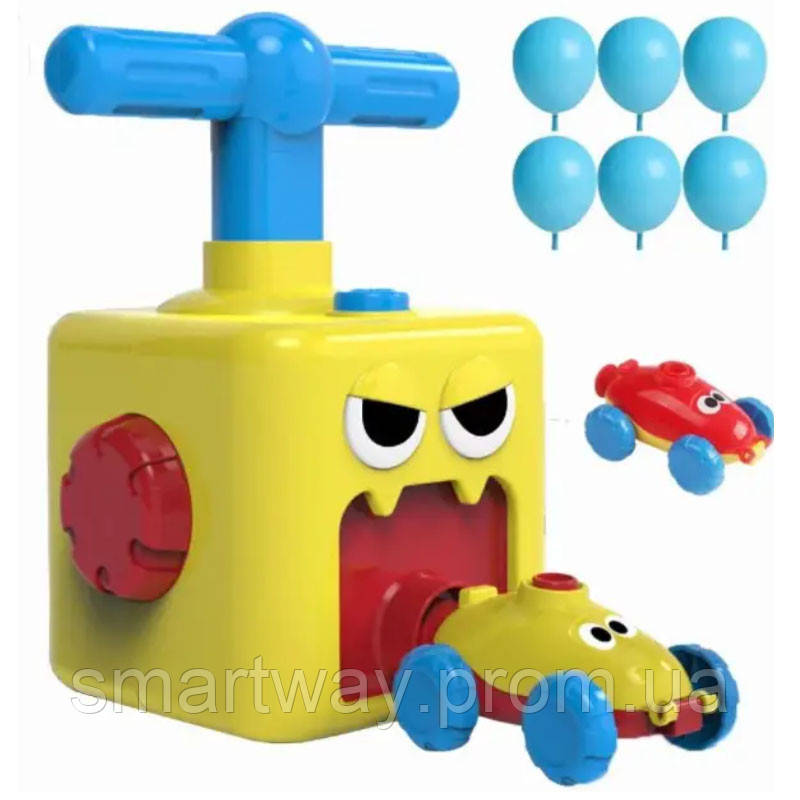 Аэромобиль balloon car воздушные гонки детская интерактивная игрушка машинка для надувания Way - фото 5 - id-p1891394282
